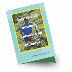 Service civil outdoor. Entretien de biotopes.